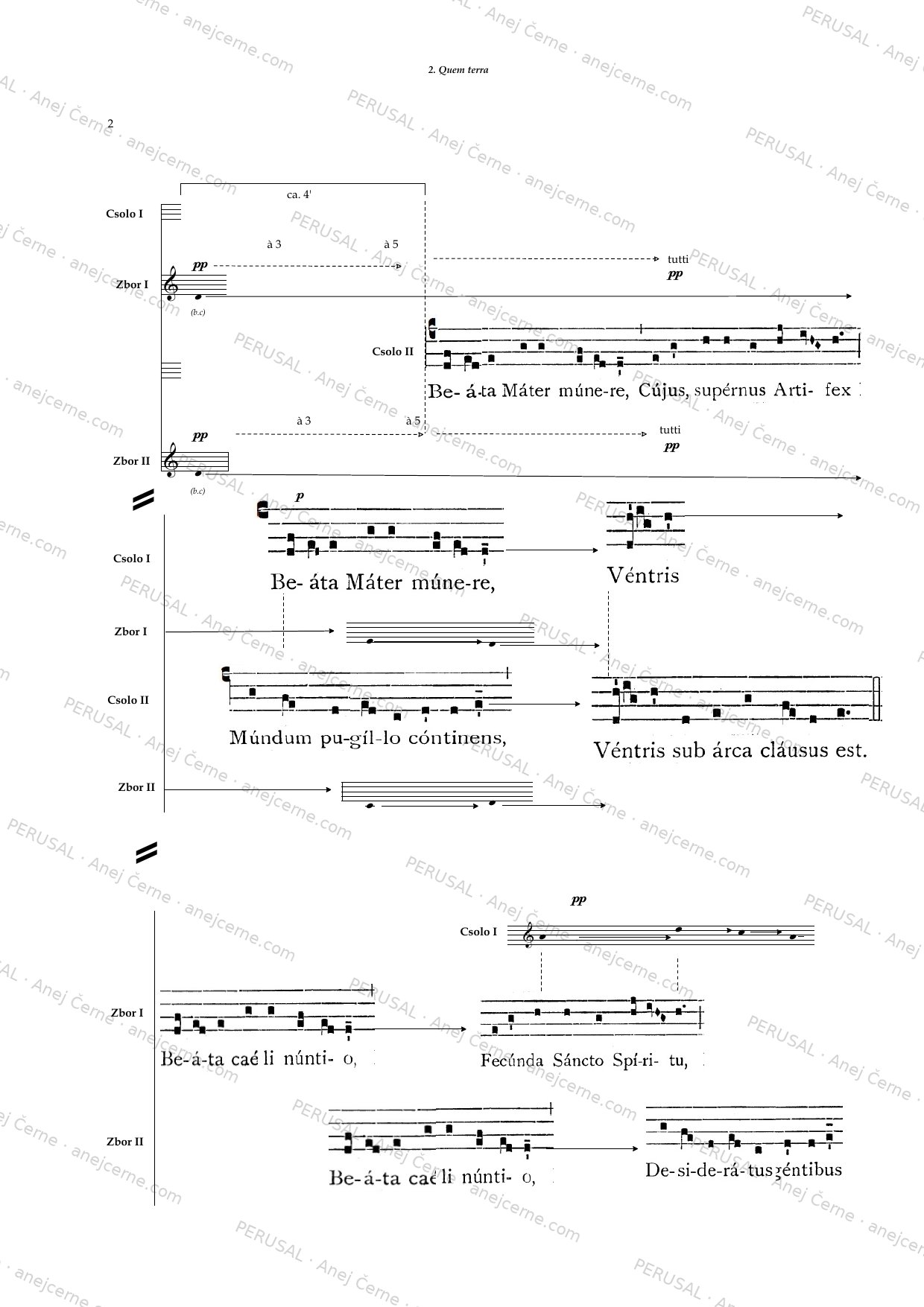 Circum tempus — score preview, page 3