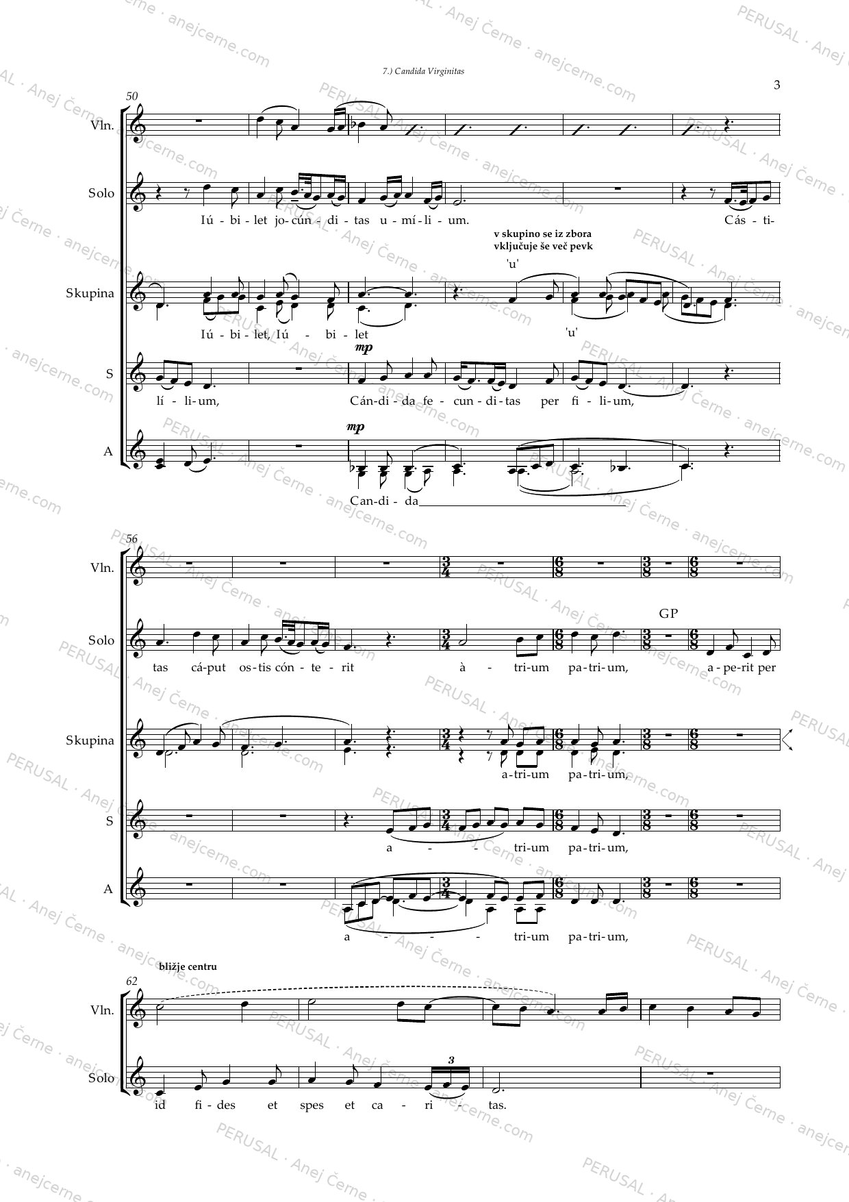 Circum tempus — score preview, page 10