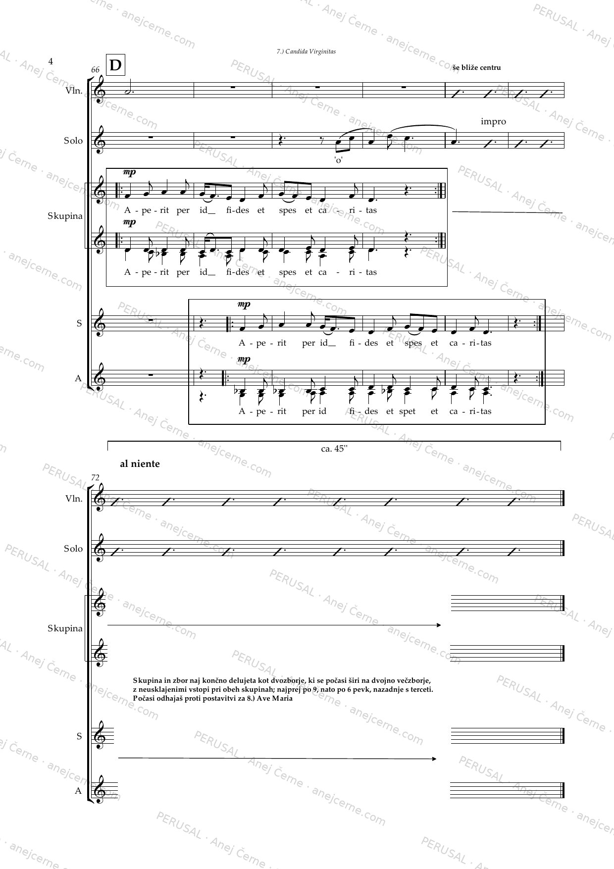Circum tempus — score preview, page 11