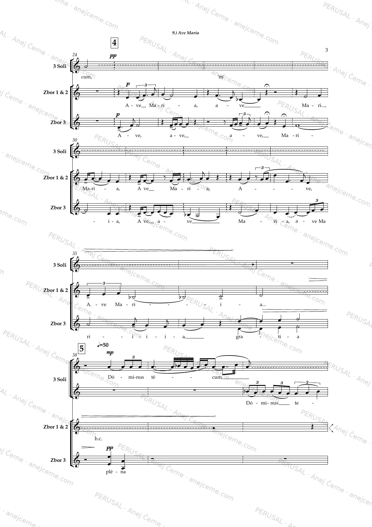Circum tempus — score preview, page 14