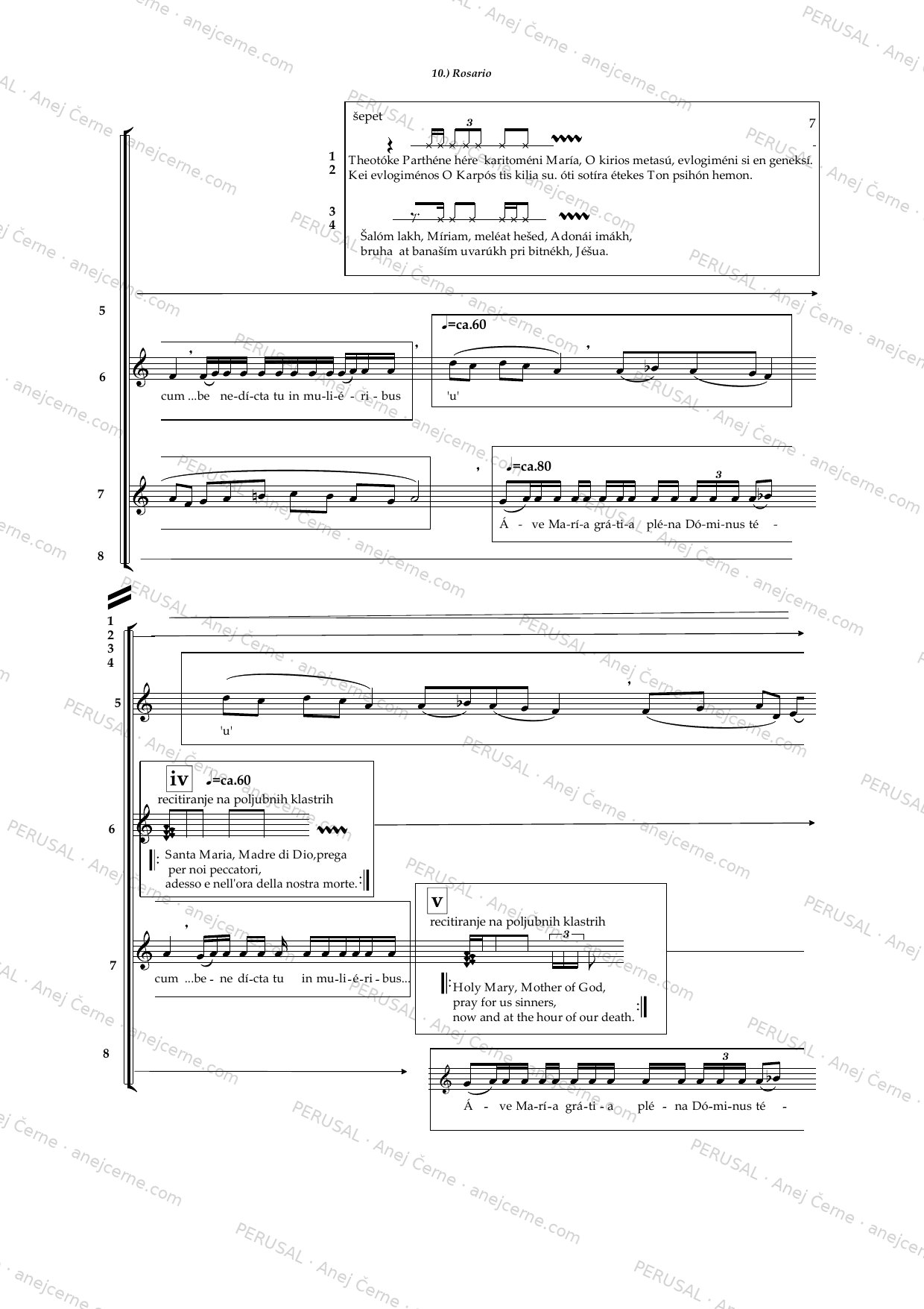Circum tempus — score preview, page 15