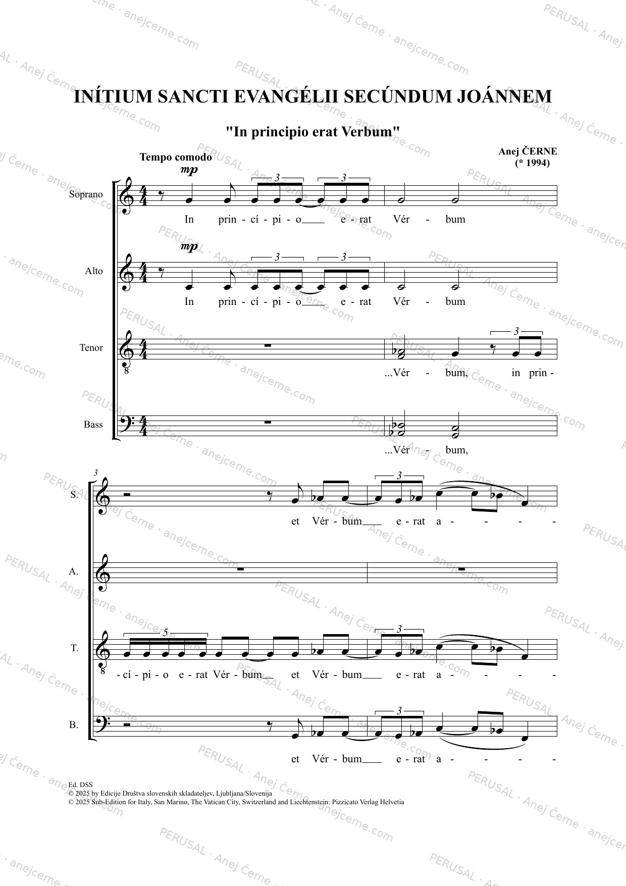 Initium sancti Evangelii — score preview, page 1