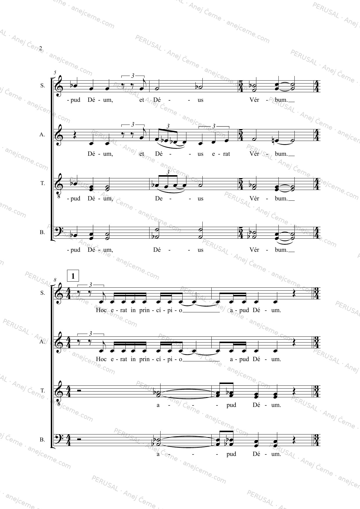 Initium sancti Evangelii — score preview, page 2