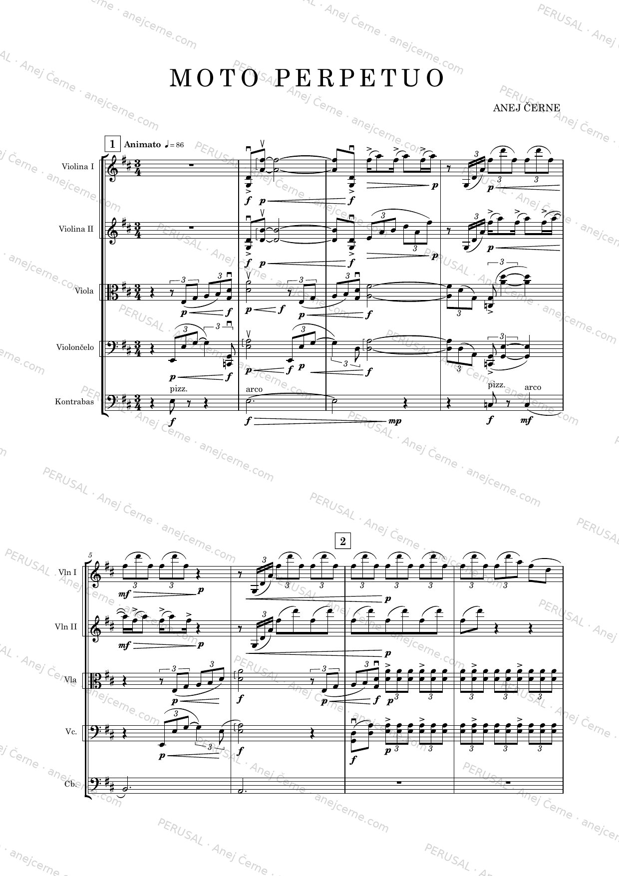 Moto Perpetuo — score preview, page 1