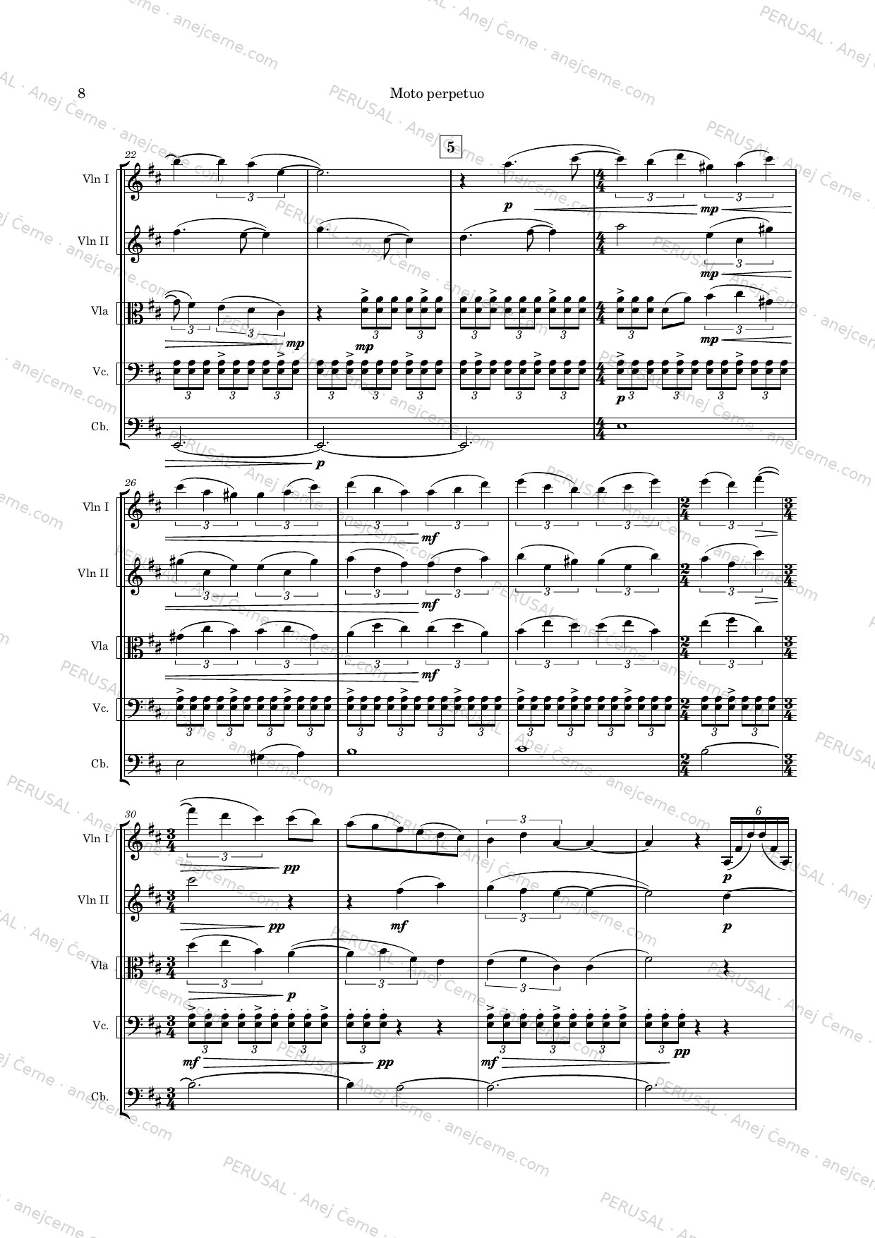 Moto Perpetuo — score preview, page 3