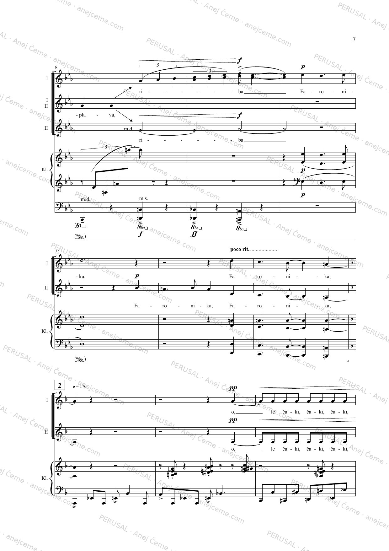 Riba Faronika — score preview, page 2