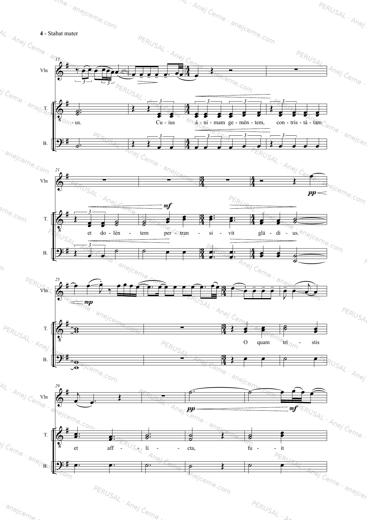 Stabat Mater — score preview, page 2