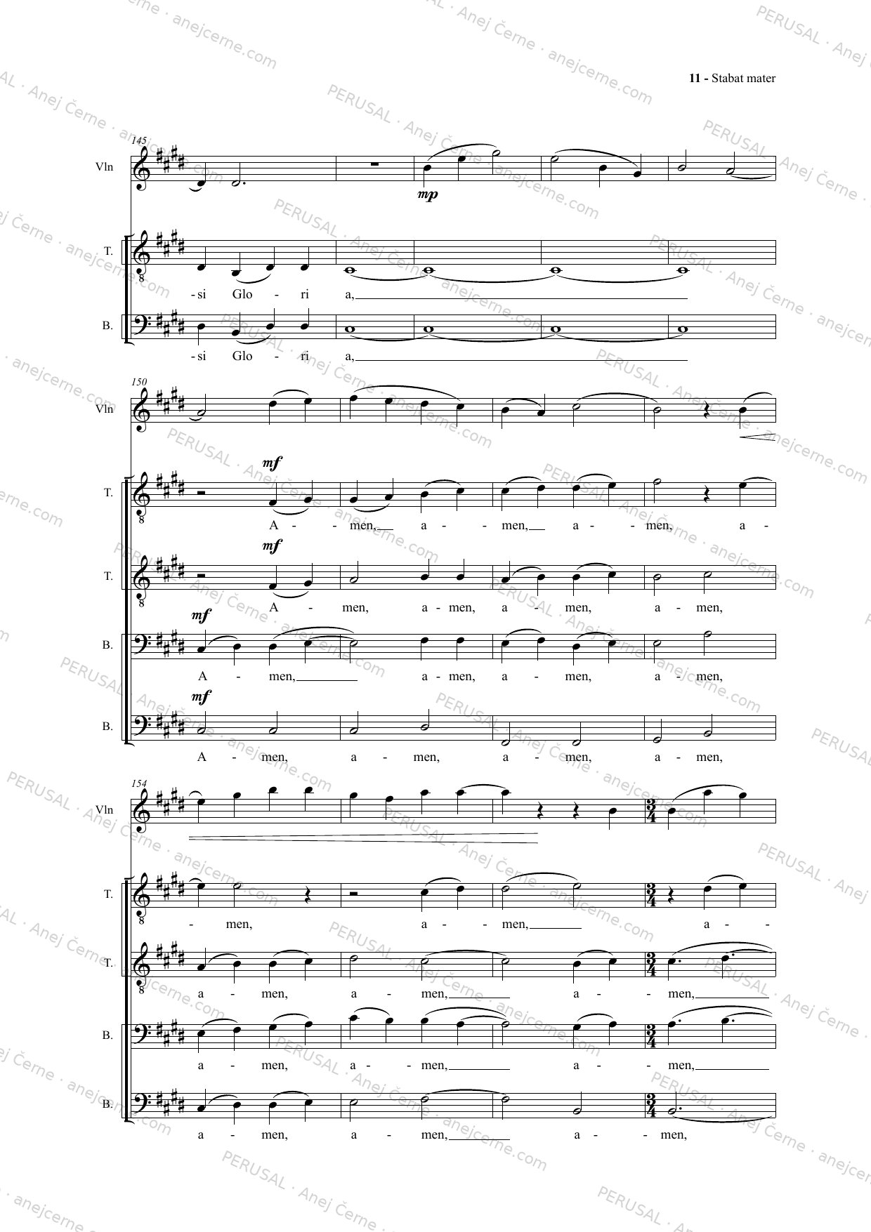Stabat Mater — score preview, page 3
